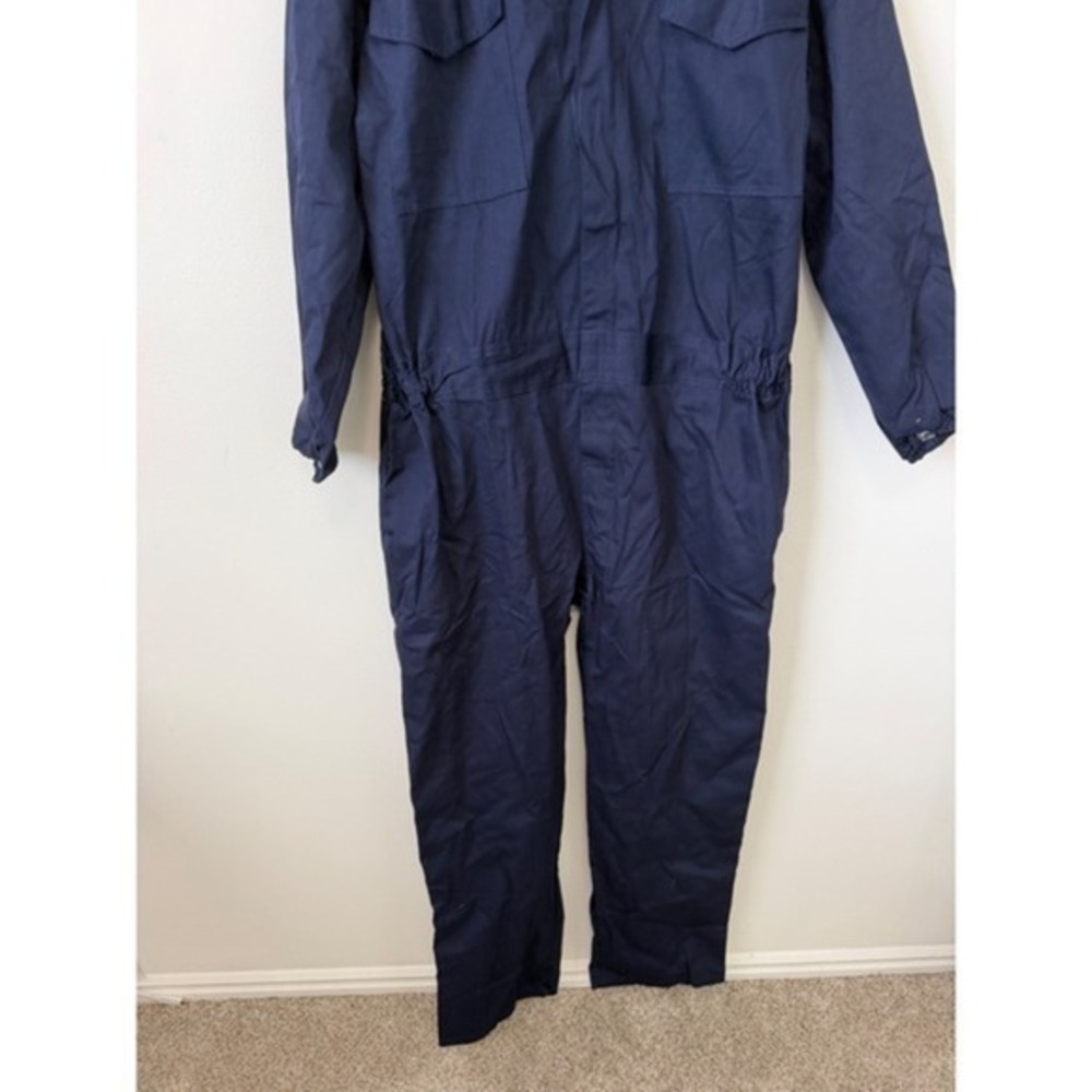 USNSM Men's Workwear Coveralls – Blue – Multi-Pocket Mechanic Jumpsuit – 2XL New - Picture 4 of 5
